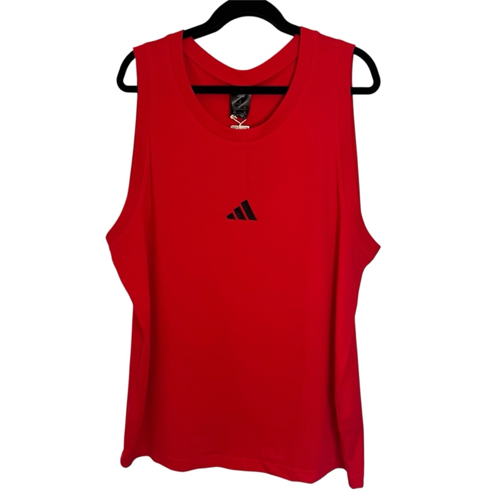 Adidas Pure Ruby/Black Mens Muscle Tank Top Size XL NWT